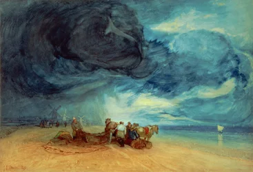Tempête sur la plage de Yarmouth, 1831
